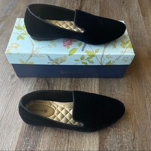 Birdies Black Velvet The Starling Loafer Size US 6